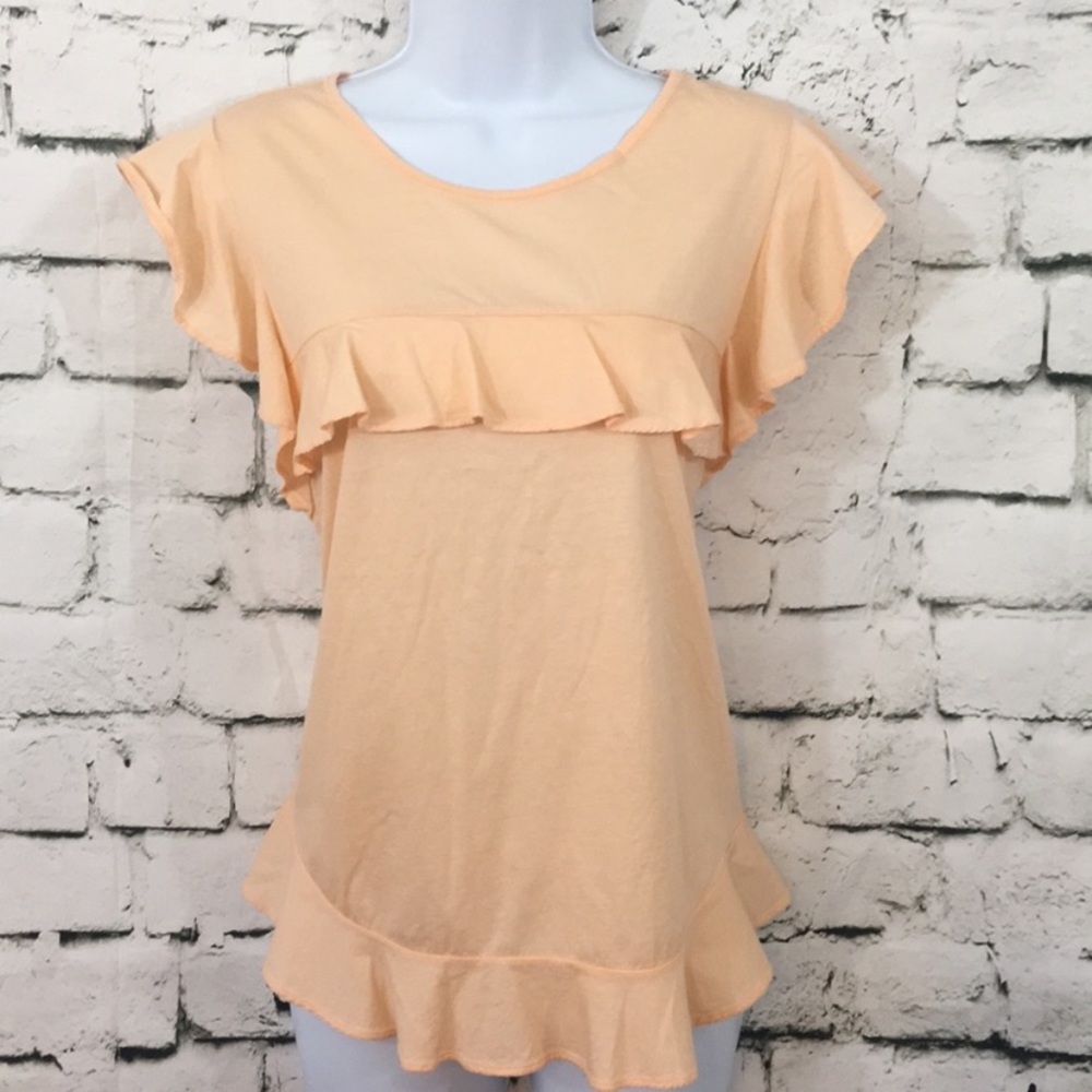 J Crew light peach cute top